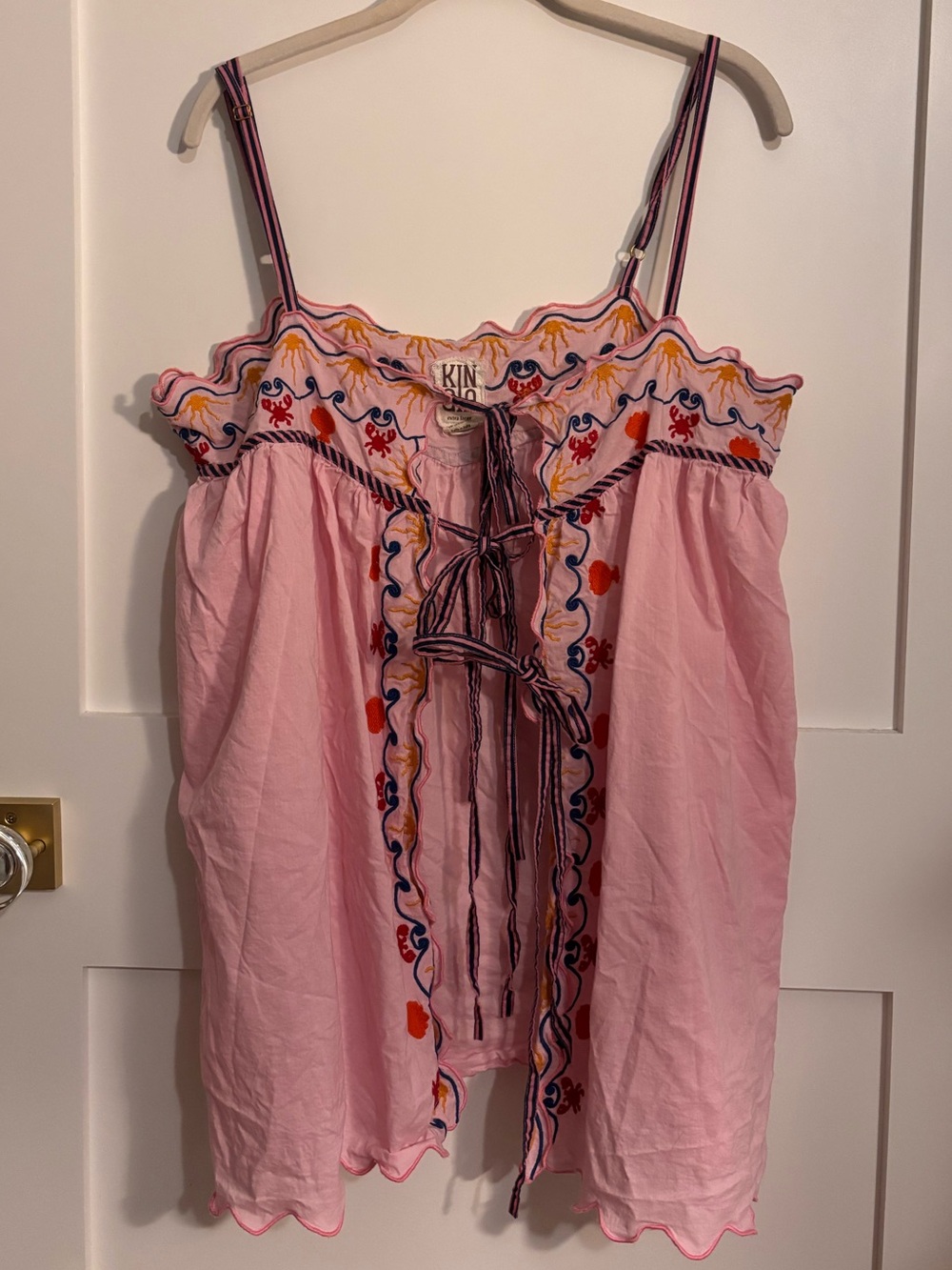 Free People Calpyso Ares Tie-Front Top